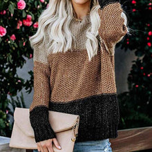 Load image into Gallery viewer, Look cute and cozy in our trendy colorful women&#39;s sweater. Purposely designed to stand out, this comfy sweater combines creativity, color and style.