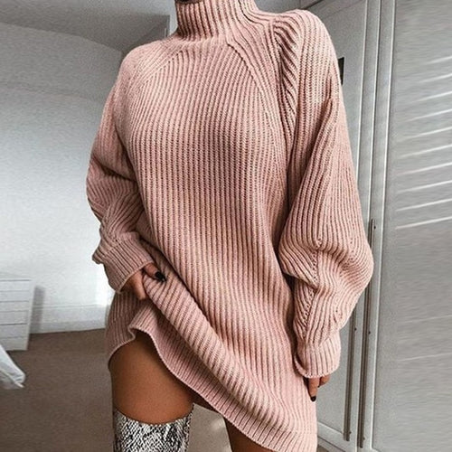 Stay warm and look hot in a sexy sweater dress from our new collection. This trendy sweater dress is perfect for any occasion - from lunch with friends to a girls night out.