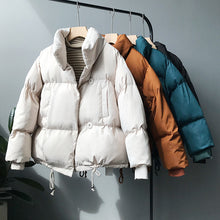 Load image into Gallery viewer, Express your unique style with our oversized puffer jacket from our new collection. Our high quality puffer jacket will make sure that you stay comfy and warm this season. 