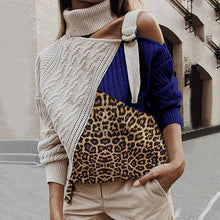 Load image into Gallery viewer, Leopard OFF Shoulder Sweater