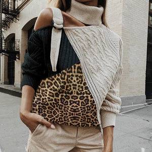 Leopard OFF Shoulder Sweater