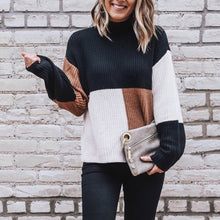 Load image into Gallery viewer, stay comfy and warm this season, and this multicolor sweater is all you need. Trendy, yet simple, this multicolored sweater excudes confidence in style. Perfect for autumn and winter season.