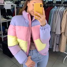 Load image into Gallery viewer, Rainbow Puffer Jacket