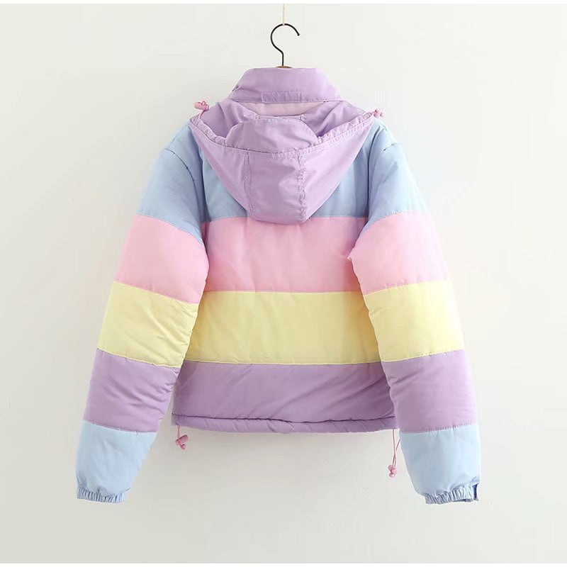 Rainbow Puffer Jacket – Malin OutFits - Main Image