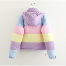 Load image into Gallery viewer, Rainbow Puffer Jacket