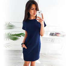 Load image into Gallery viewer, O - Neck Short Sleeve Classic Women&#39;s Dress