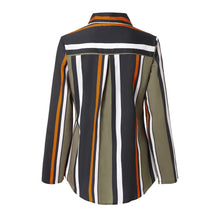 Load image into Gallery viewer, Long Sleeve Striped Women&#39;s Blouse