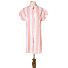 Load image into Gallery viewer, Striped Short Sleeve Casual Women&#39;s Dress