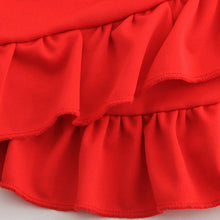 Load image into Gallery viewer, Red High Waist Top and Skirt Outfit