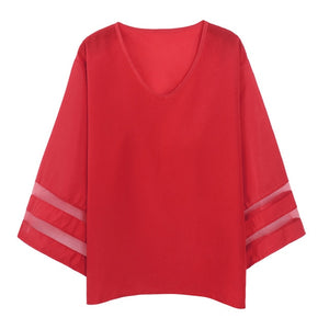 Glamorous V - Neck Women's Blouse