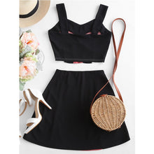 Load image into Gallery viewer, Women&#39;s Sleeveless Top and Skirt Set