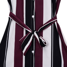 Load image into Gallery viewer, Striped Long Sleeve Maxi Dress